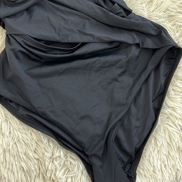 La Blanca Island Goddess Draped Bandeau One-Piece Swimsuit - Picture 7 of 11